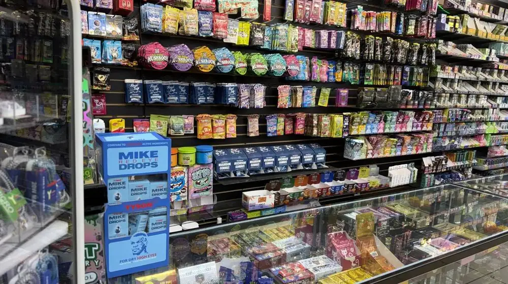 Vape products on display at Julian Tobacco & Vape in Arden, NC