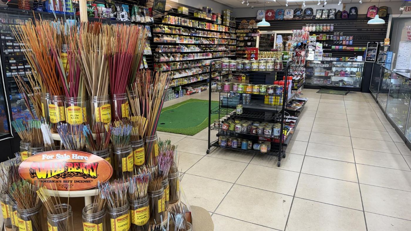 Incense and candles section