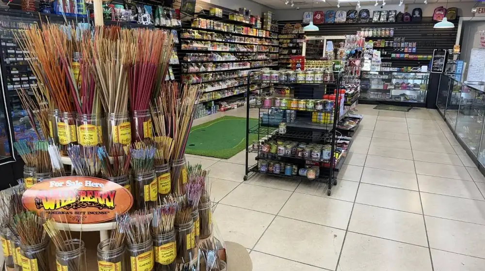 Incense and candles section