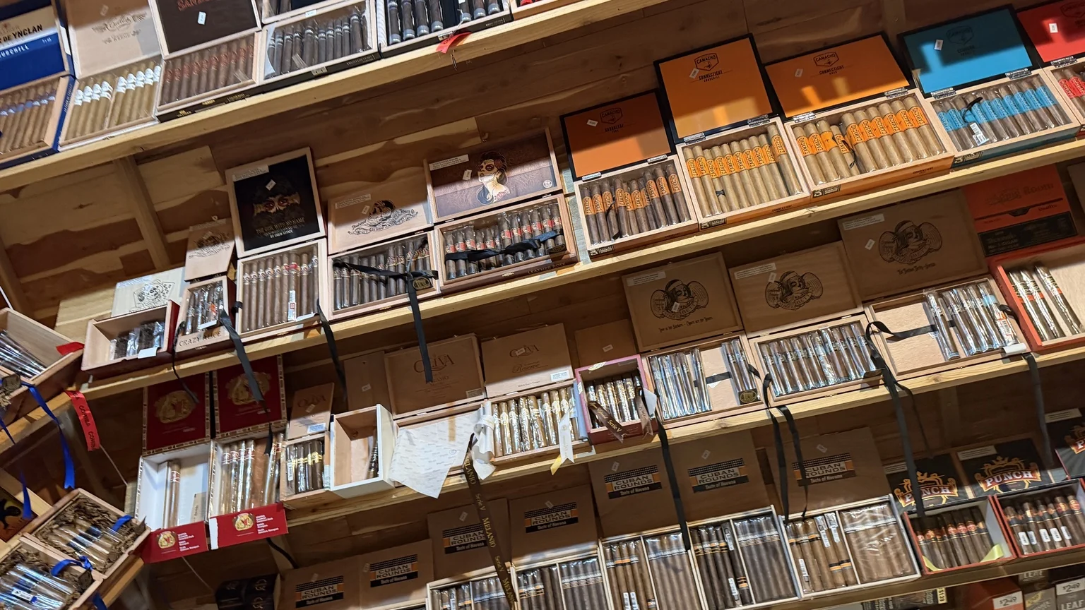 Cigars and tobacco selection inside Julian Tobacco & Vape in Arden, NC